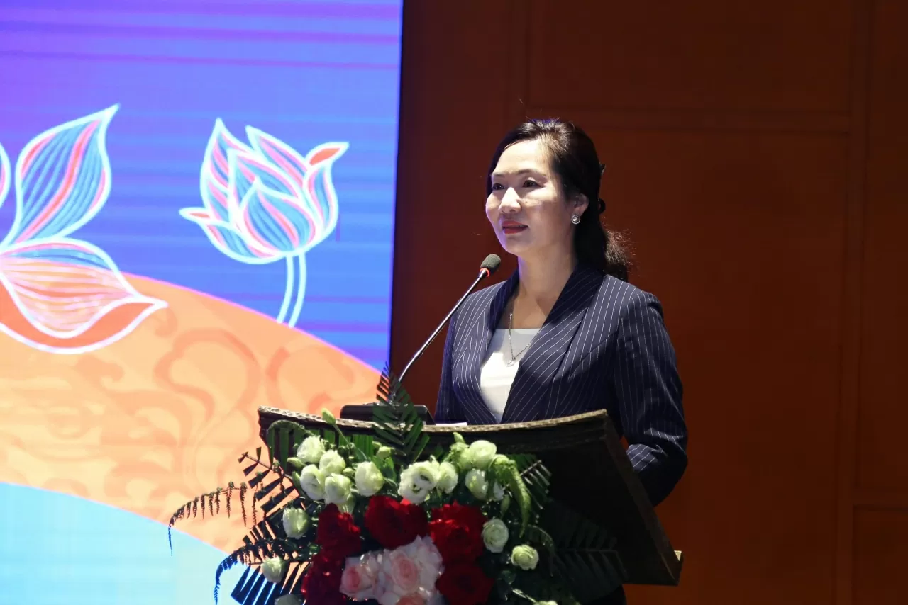 Phó Chủ tịch Ủy ban nhân dân tỉnh Quảng Ninh Nguyễn Thị Hạnh phát biểu tại Chương trình. (Ảnh: Thành Long) Phó Chủ tịch Ủy ban nhân dân tỉnh Quảng Ninh Nguyễn Thị Hạnh phát biểu tại Chương trình. (Ảnh: Thành Long)