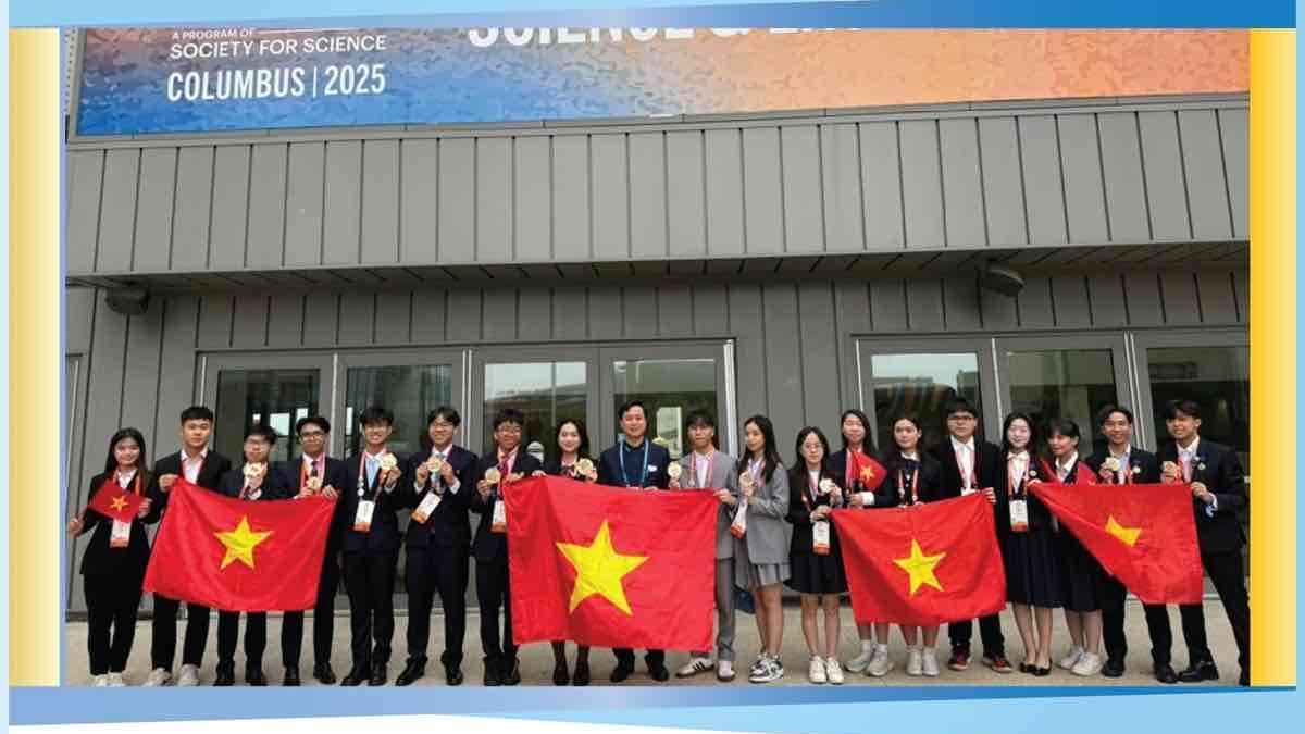 Đoàn học sinh Việt Nam đoạt nhiều giải tại Hội thi Khoa học kỹ thuật quốc tế 2025
