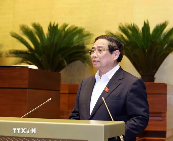 Thủ tướng Phạm Minh Chính trình bày Chuyên đề 1 Điểm cầu Bộ Ngoại giao dự Hội nghị toàn quốc quán triệt, triển khai Nghị quyết số 66 và Nghị quyết số 68 của Bộ Chính trị