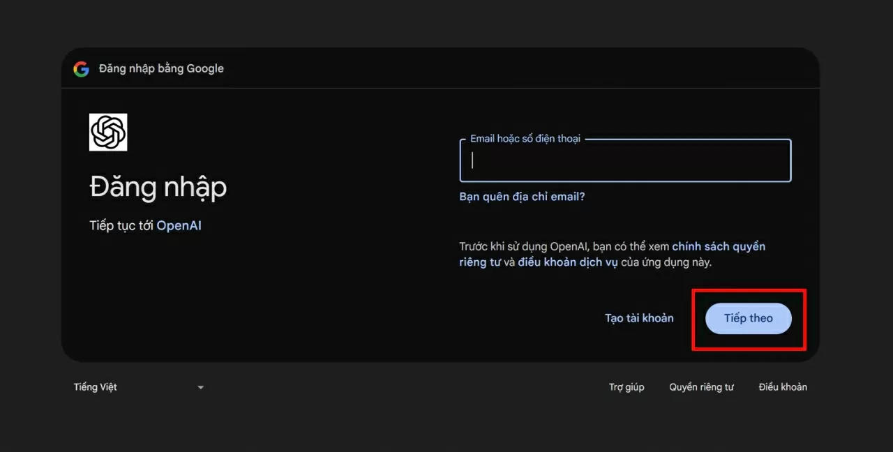 Truy cập trang chủ ChatGPT. Truy cập trang chủ ChatGPT.