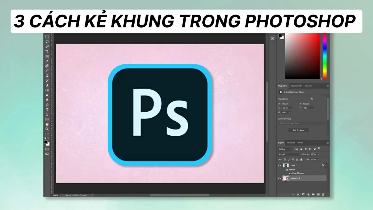 3 cách kẻ khung trong Photoshop hiệu quả và đơn giản nhất. 3 cách kẻ khung trong Photoshop hiệu quả và đơn giản nhất.