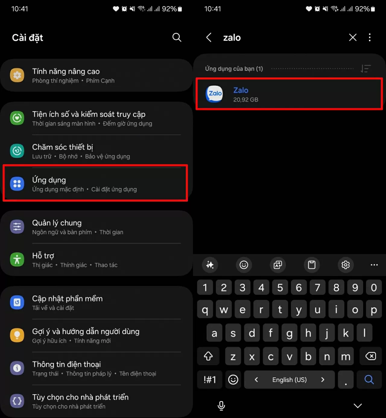 Mở Cài đặt trên điện thoại.