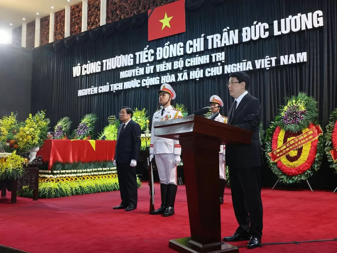 Lễ truy điệu nguyên Chủ tịch nước Trần Đức Lương tổ chức trọng thể tại Hà Nội Lễ truy điệu nguyên Chủ tịch nước Trần Đức Lương tổ chức trọng thể tại Hà Nội