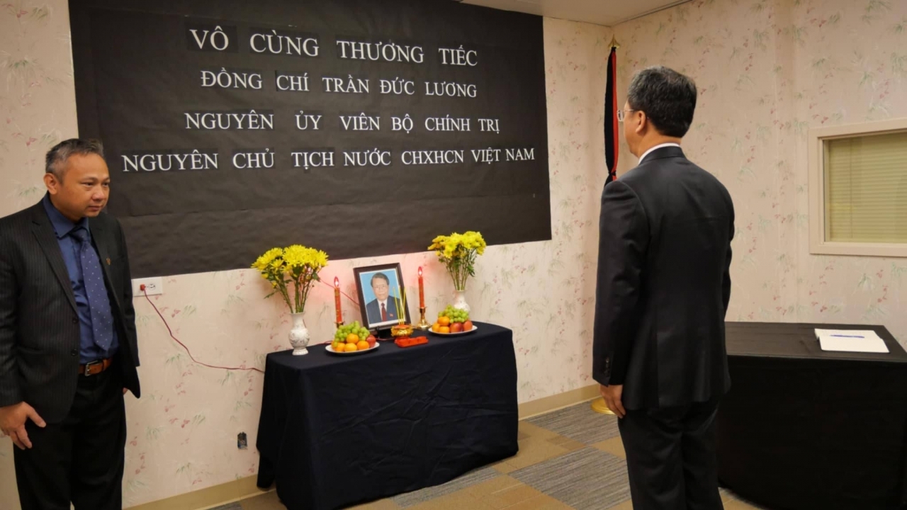 Tổng lãnh sự quán Việt Nam tại San Francisco tưởng niệm nguyên Chủ tịch nước Trần Đức Lương