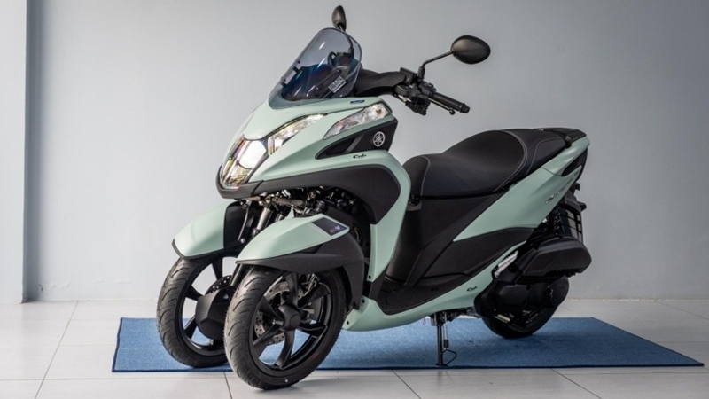 Cận cảnh xe tay ga 3 bánh Yamaha Tricity 155 vừa cập bến tại Việt Nam