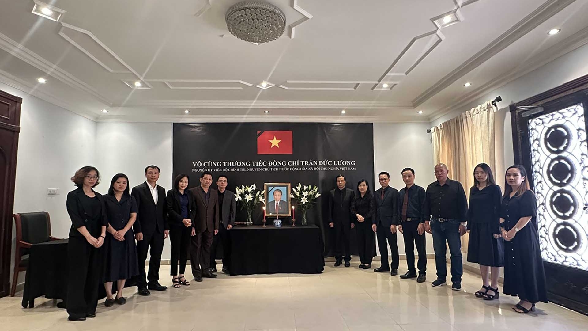 Đại sứ quán Việt Nam tại Qatar tổ chức Lễ viếng nguyên Chủ tịch nước Trần Đức Lương