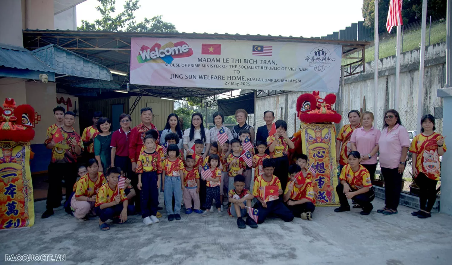 Phu nhân Thủ tướng Lê Thị Bích Trân thăm Trung tâm bảo trợ trẻ em Jing Sun tại Malaysia Phu nhân Lê Thị Bích Trân thăm Trung tâm bảo trợ trẻ em Jing Sun