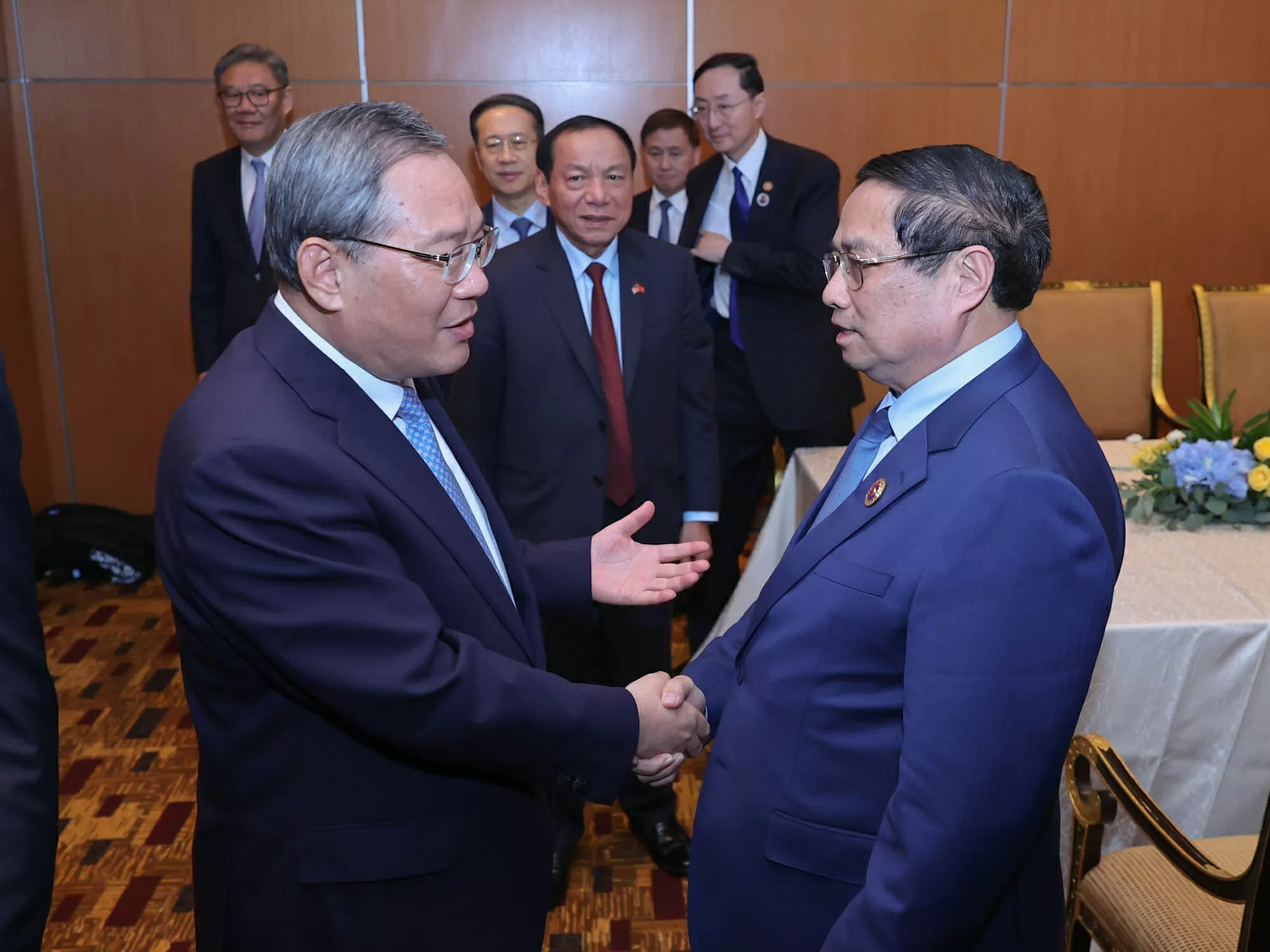 Thủ tướng Chính phủ Phạm Minh Chính hội đàm với Thủ tướng Trung Quốc Lý Cường Thủ tướng Chính phủ Phạm Minh Chính hội đàm với Thủ tướng Trung Quốc Lý Cường