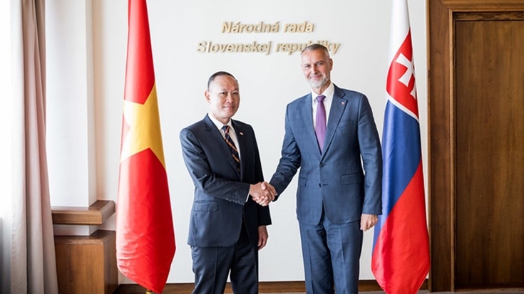Chủ tịch Quốc hội Slovakia tiếp Đại sứ Phạm Trường Giang