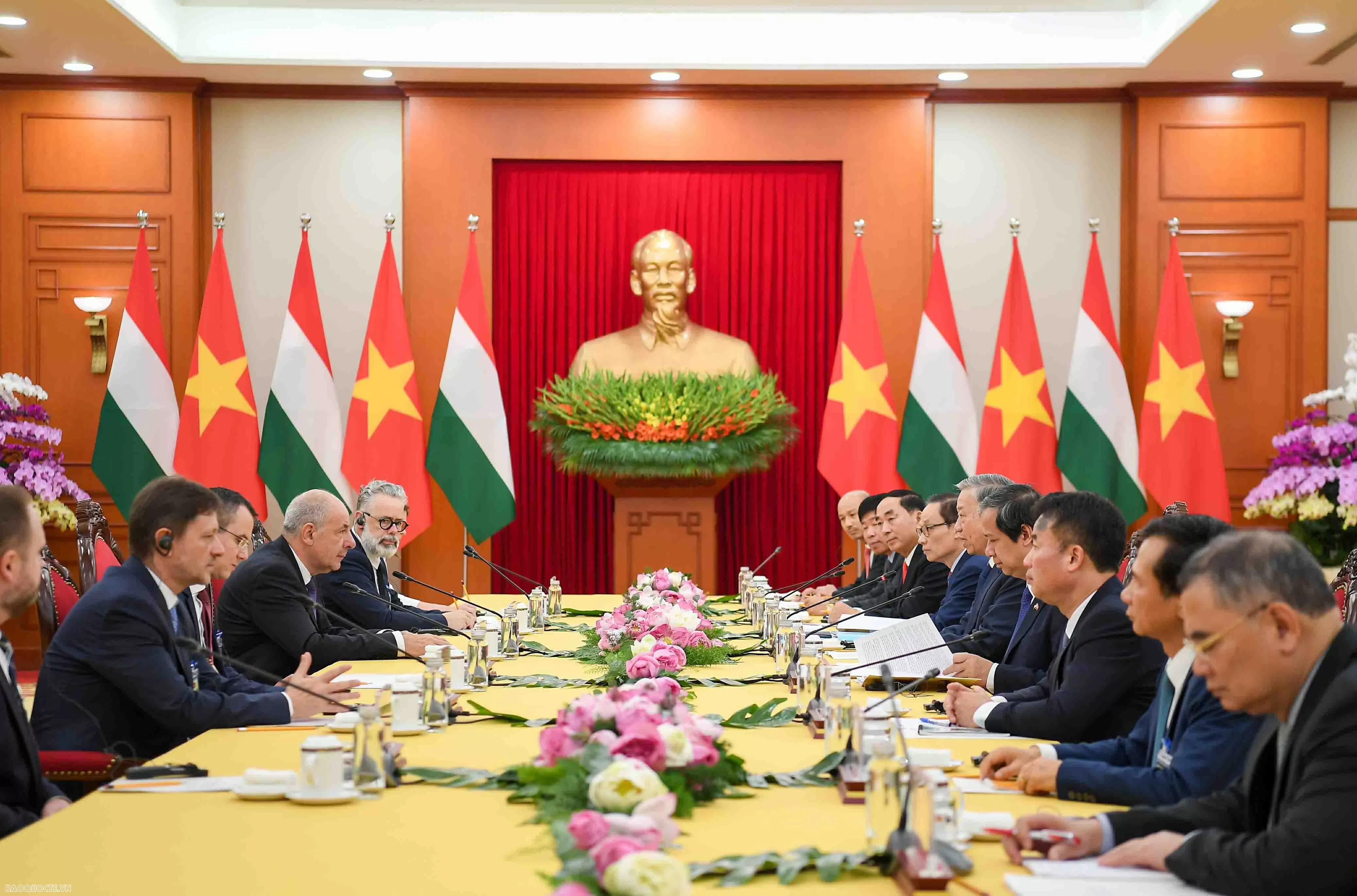Tổng Bí thư Tô Lâm tiếp Tổng thống Hungary