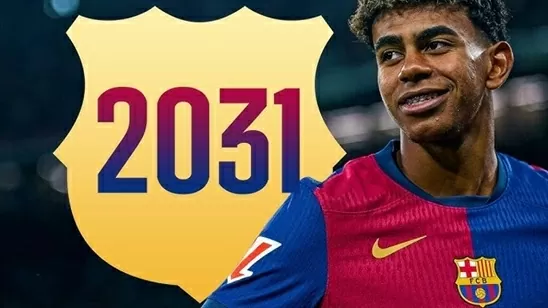 Chính thức ký hợp đồng Barca, Yamal được tăng lương gấp 9 lần Chính thức ký hợp đồng Barca, Yamal được tăng lương gấp 9 lần