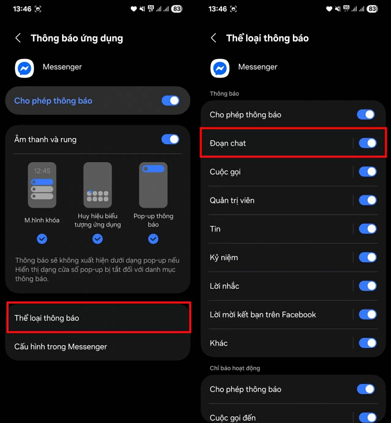 Tìm và chọn ứng dụng Messenger trong danh sách. Tìm và chọn ứng dụng Messenger trong danh sách.
