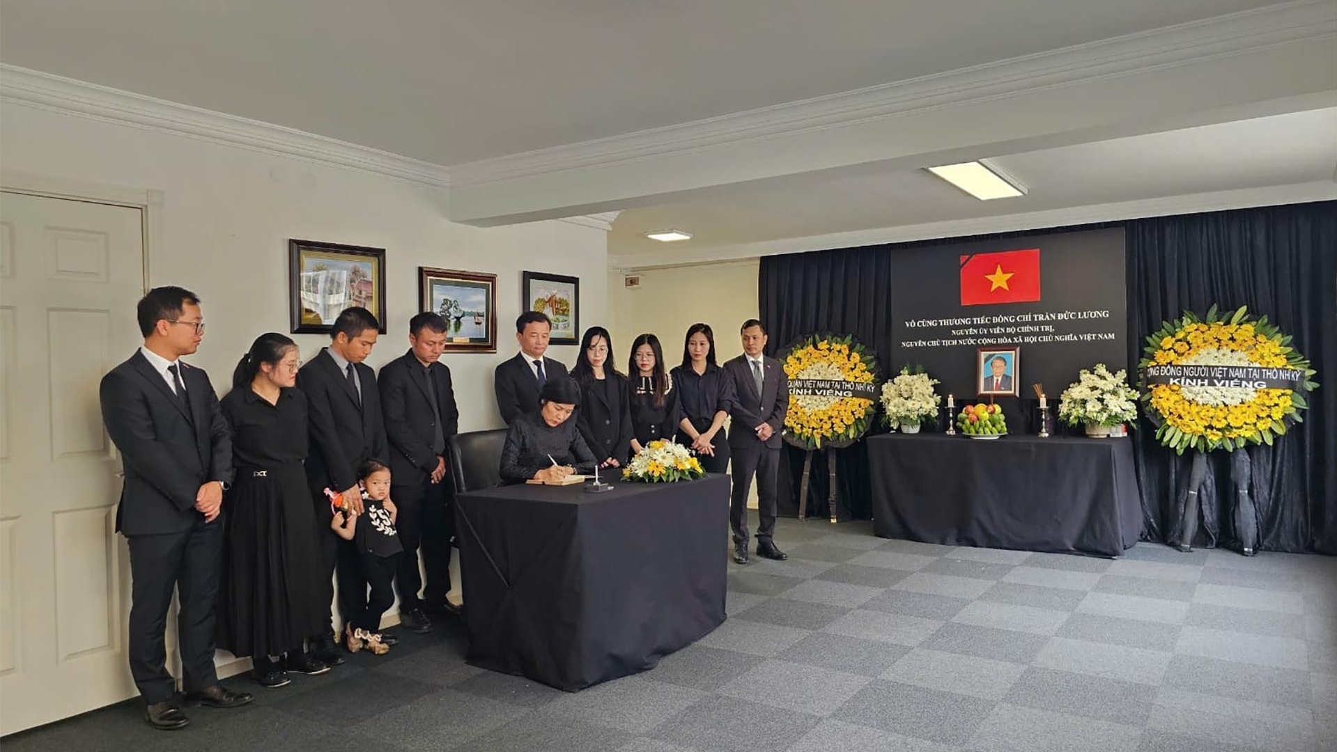 Lễ viếng và ghi sổ tang nguyên Chủ tịch nước Trần Đức Lương tại Thổ Nhĩ Kỳ