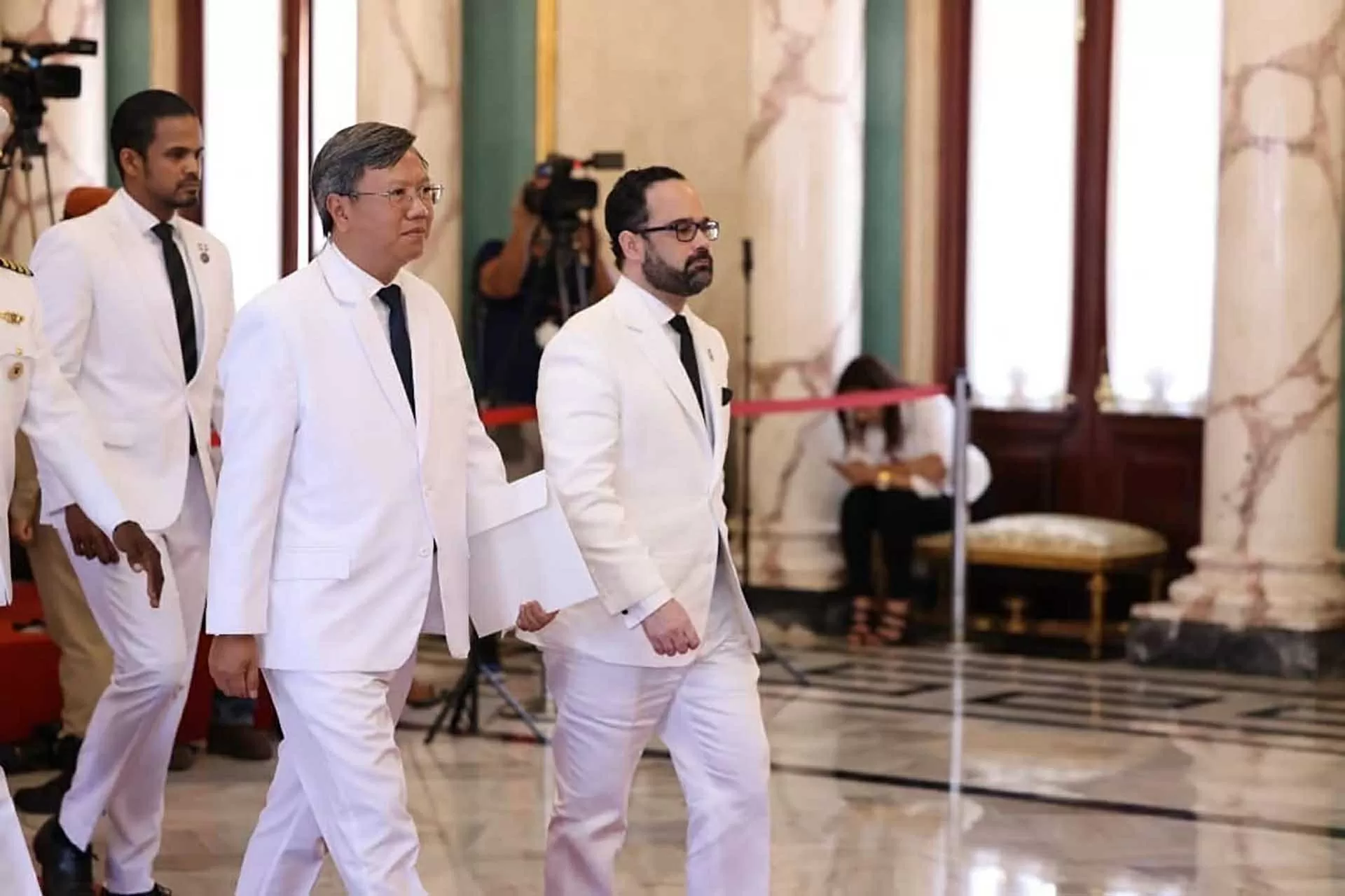 Đại sứ Lê Quang Long trình Thư ủy nhiệm lên Tổng thống Cộng hoà Dominica