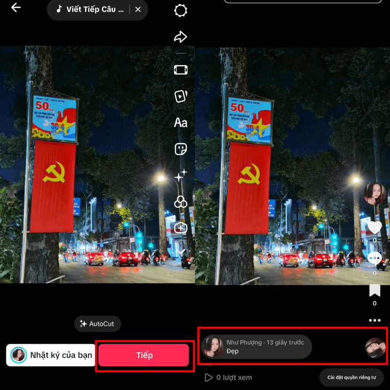 Tiếp theo, sau khi hoàn tất, nhấn “Đăng”.