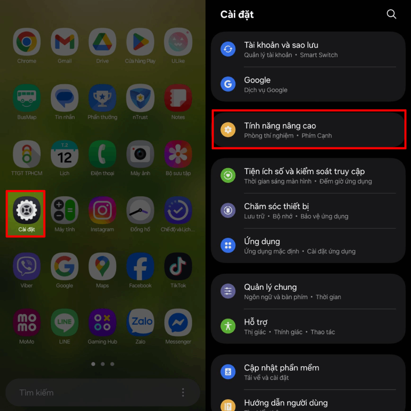 Truy cập vào ứng dụng Cài đặt (Settings). Truy cập vào ứng dụng Cài đặt (Settings).