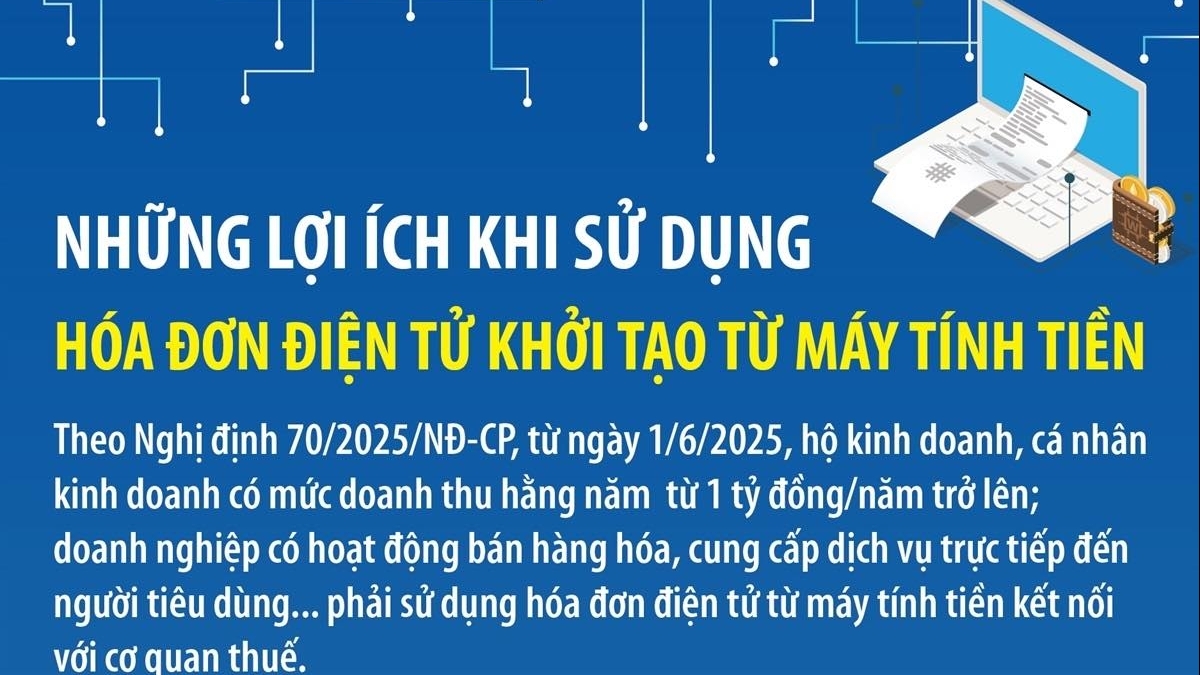 Sử dụng hóa đơn điện tử khởi tạo từ máy tính tiền mang lại những lợi ích gì?