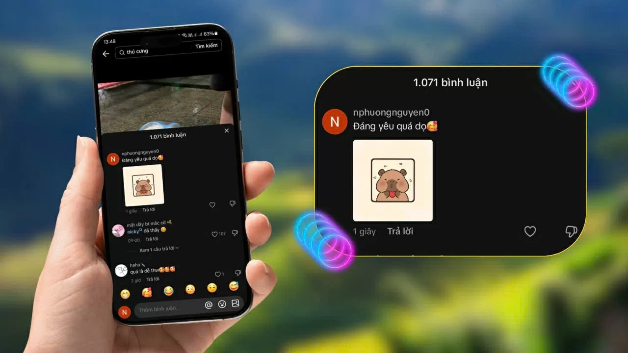Cách bình luận bằng ảnh trên TikTok cực nhanh và thú vị. Cách bình luận bằng ảnh trên TikTok cực nhanh và thú vị.