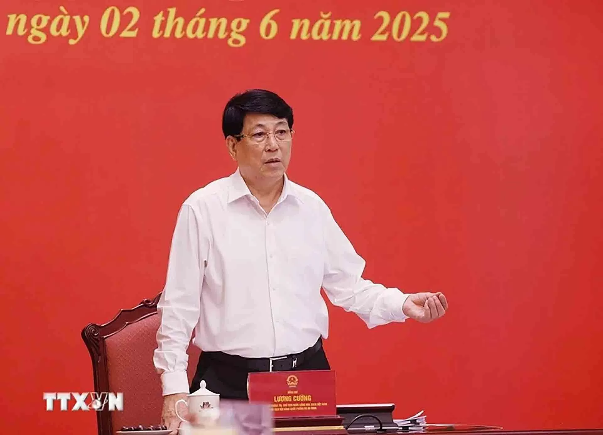 Chủ tịch nước Lương Cường chủ trì phiên họp thứ sáu Hội đồng Quốc phòng và An ninh Chủ tịch nước Lương Cường chủ trì phiên họp thứ sáu Hội đồng Quốc phòng và An ninh