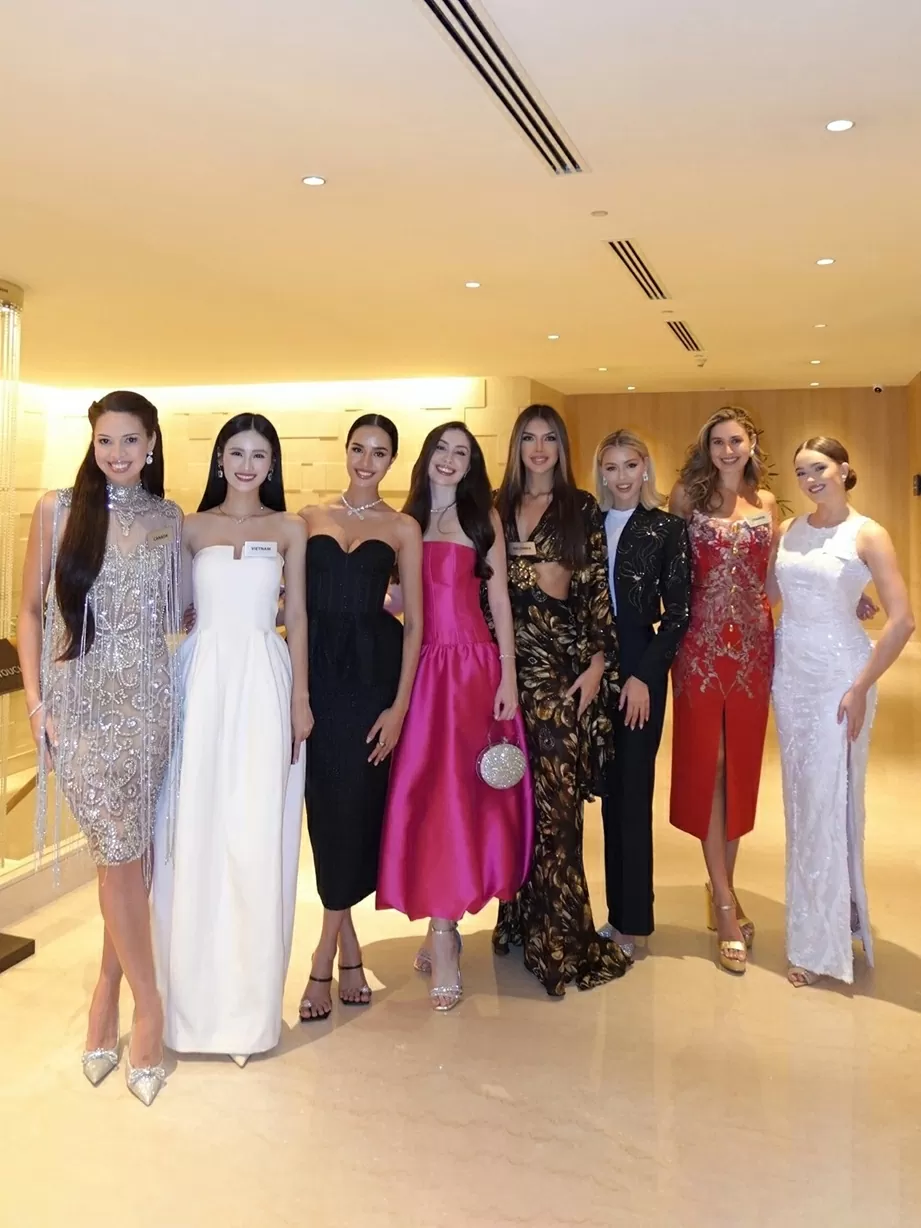 Hoa hậu Ý Nhi thân thiết Miss World 2025 Opal Suchata Chuangsri
