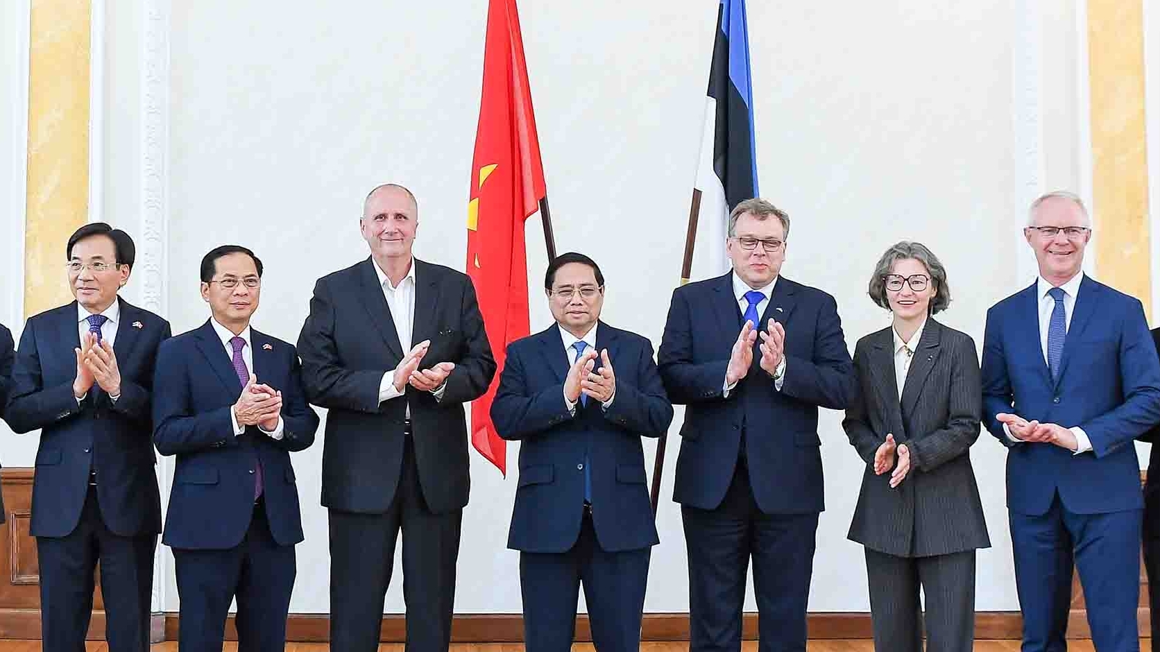 Thủ tướng Phạm Minh Chính hội kiến Chủ tịch Quốc hội Estonia Lauri Hussar