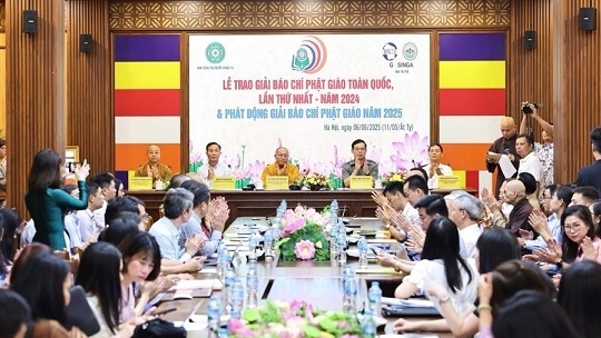 Vinh danh 36 tác phấm báo chí xuất sắc viết về Phật giáo