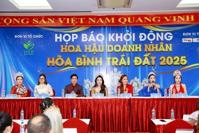 Khởi động cuộc thi Hoa hậu Doanh nhân hòa bình Trái đất 2025 Khởi động cuộc thi Hoa hậu Doanh nhân hòa bình Trái đất 2025