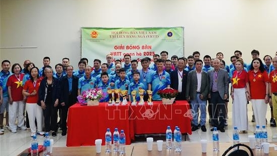 Giải bóng bàn tăng cường tình đoàn kết của người Việt tại Nga