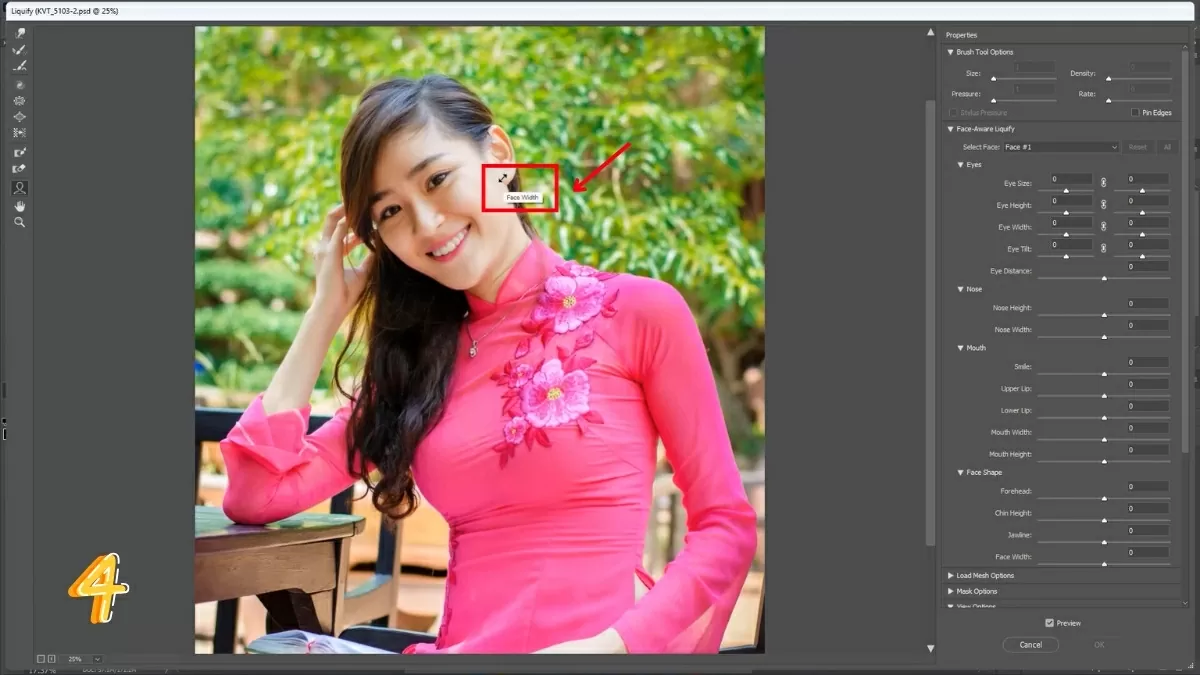 Nhấn giữ chuột trái và kéo các điểm điều chỉnh. Nhấn giữ chuột trái và kéo các điểm điều chỉnh.
