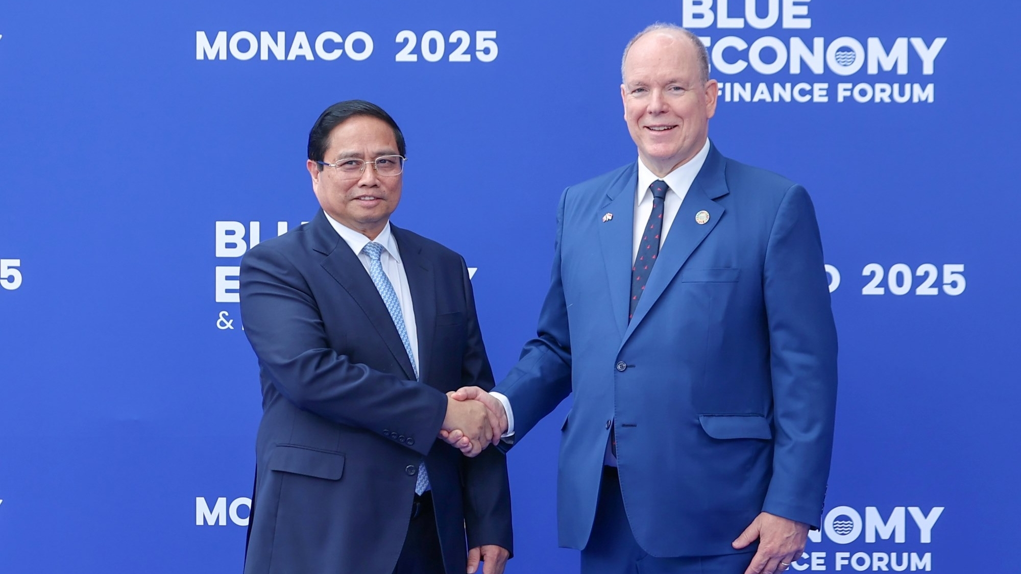 Thủ tướng Phạm Minh Chính và Phu nhân dự lễ đón chính thức các Trưởng đoàn, bắt đầu hoạt động tại Hội nghị Đại dương Liên hợp quốc