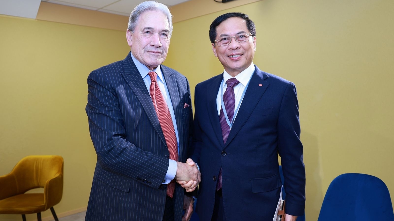 Phó Thủ tướng, Bộ trưởng Ngoại giao Bùi Thanh Sơn tiếp Bộ trưởng Ngoại giao New Zealand