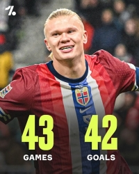 Haaland ghi bàn như máy ở đội tuyển quốc gia