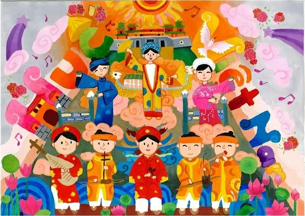 Tranh vẽ ‘Rực rỡ Việt Nam” được du hành ở nước Pháp