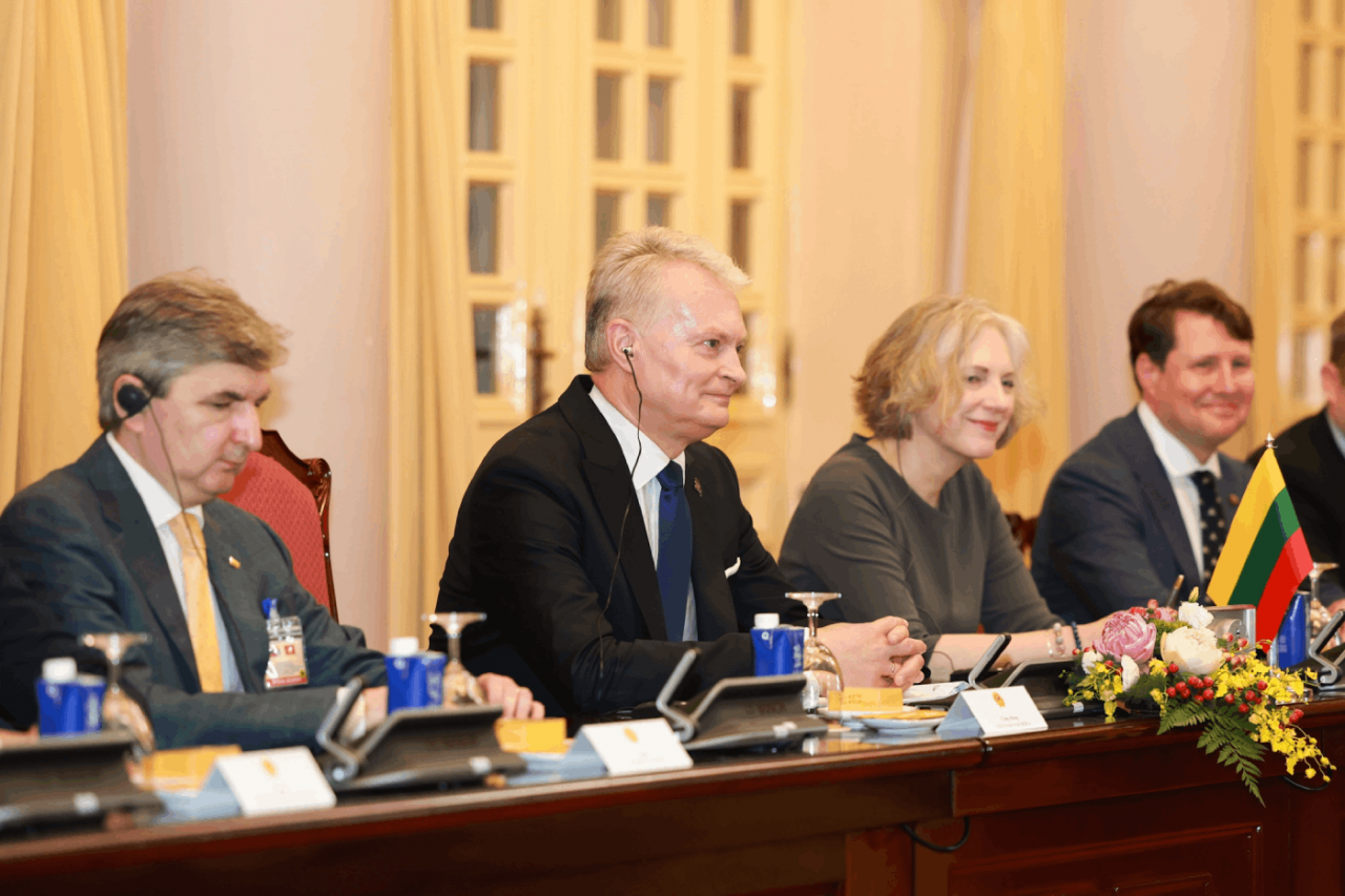 Tổng thống Lithuania Gitanas Nauseda. Tổng thống Lithuania Gitanas Nauseda.