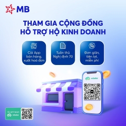 Chính thức: MB tặng miễn phí App quản lý bán hàng, xuất hóa đơn điện tử chỉ cần điện thoại