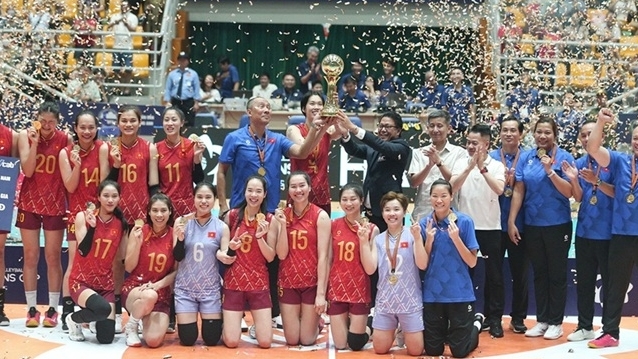 Đội tuyển bóng chuyền nữ Việt Nam vô địch giải châu Á 2025