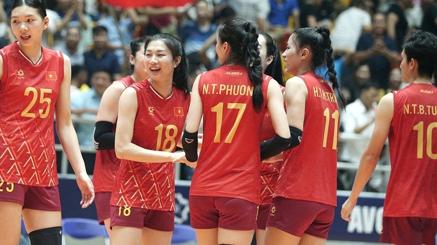 Đội tuyển bóng chuyền nữ Việt Nam vượt lên vị trí 25 thế giới