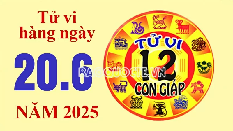 Tử vi hôm nay, xem tử vi 12 con giáp hôm nay ngày 20/6/2025:
