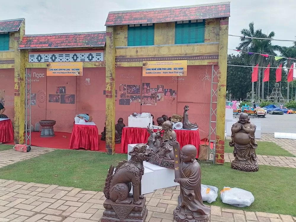 Không gian trưng bày gốm Phù Lãng (Bắc Ninh). (Nguồn: Báo Văn Hóa)