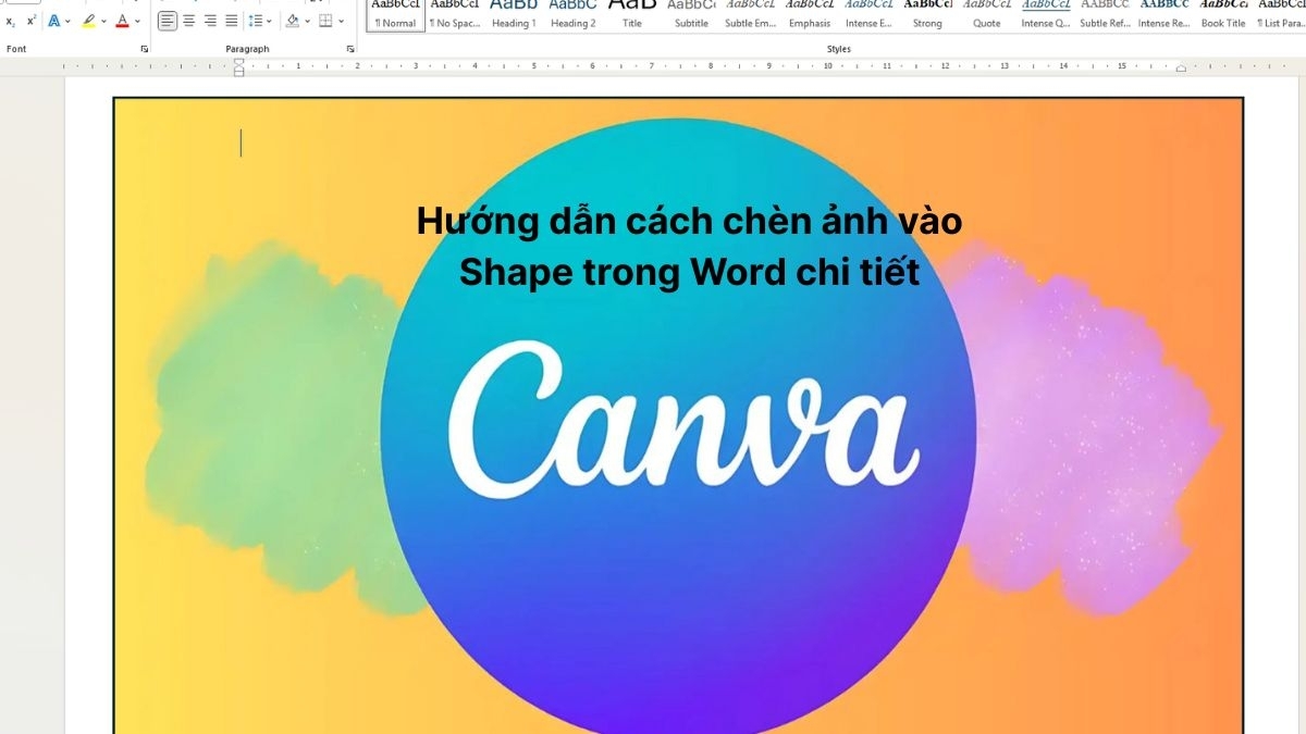 Cách chèn ảnh vào Shape trong Word tiện lợi và đơn giản