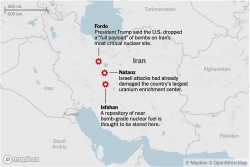 Căng thẳng leo thang, Mỹ ném bom 3 cơ sở hạt nhân ở Iran; Tehran siết chặt bảo vệ lãnh tụ tối cao, chuẩn bị kịch bản người kế nhiệm