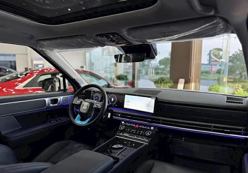 Nội thất hiện đại của Hyundai Santa Fe