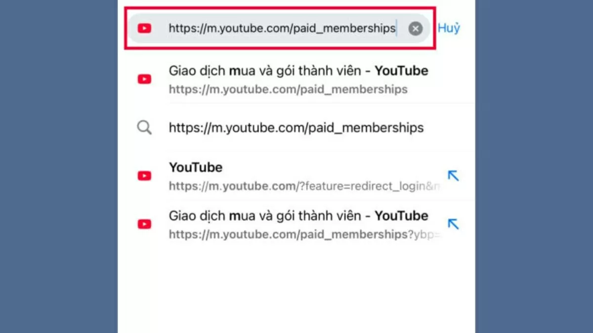 Chọn “Giao dịch mua và gói thành viên”.