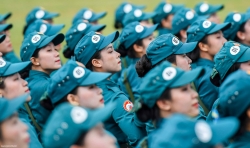 Hợp luyện chuẩn bị cho Lễ diễu binh, diễu hành kỷ niệm 80 năm Quốc khánh