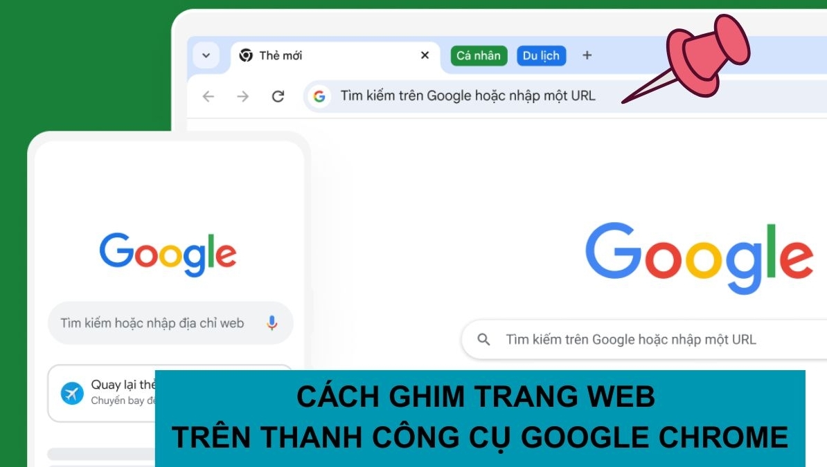 Cách ghim trang web trên thanh công cụ Google Chrome đơn giản