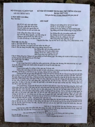 Đề Ngữ văn thi tốt nghiệp THPT 2025 chính thức