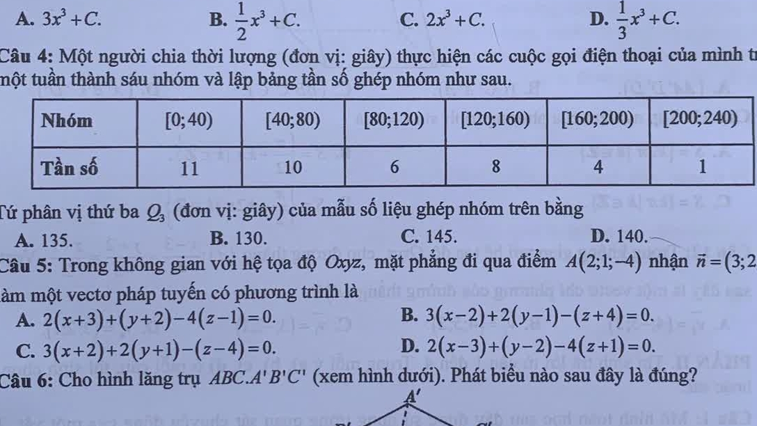 Kỳ thi tốt nghiệp THPT 2025: Đề thi môn Toán chính thức