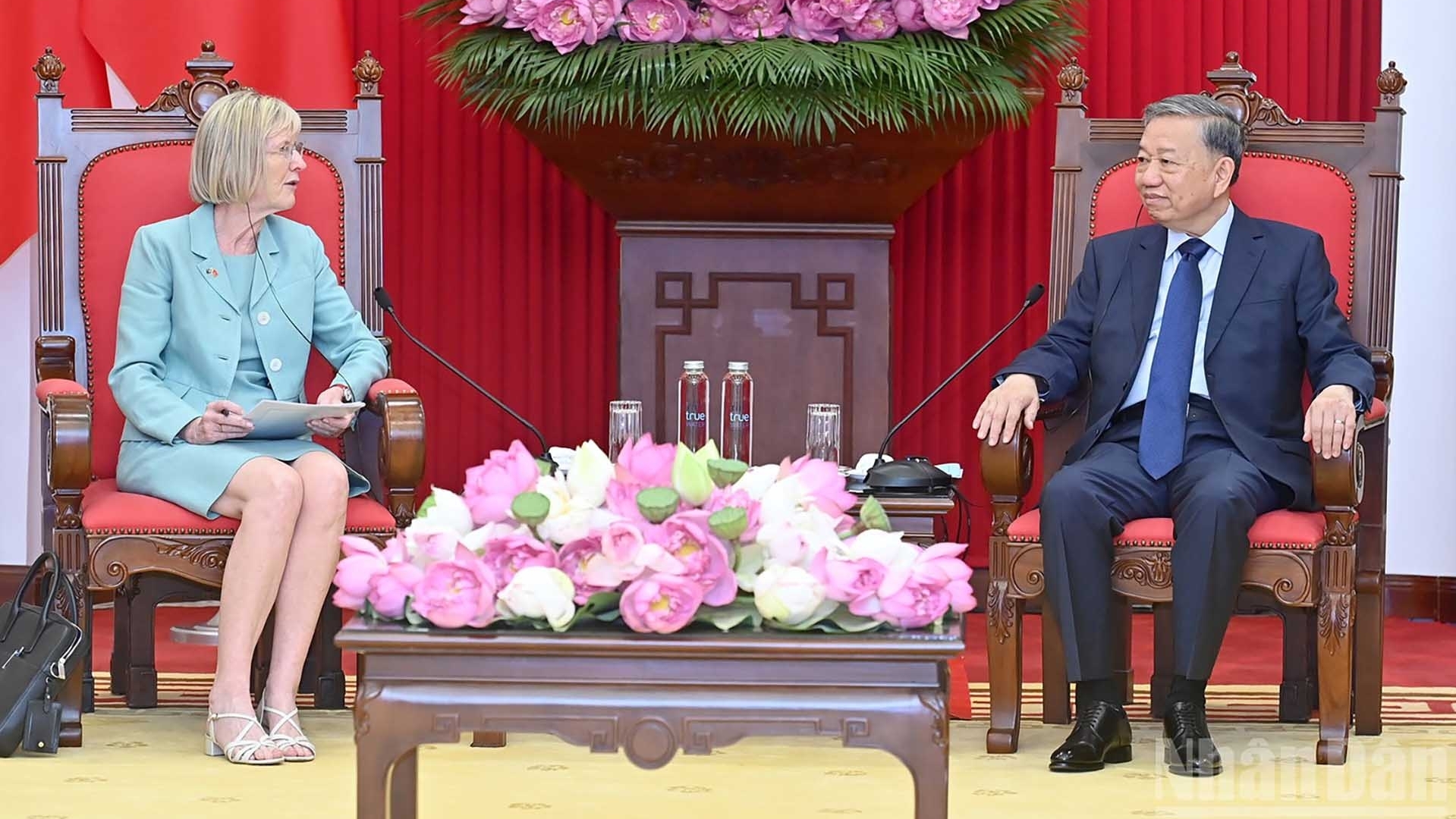 Tổng Bí thư Tô Lâm tiếp Đại sứ Australia Gillian Bird nhân dịp bắt đầu nhiệm kỳ tại Việt Nam