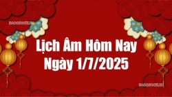 Lịch âm hôm nay 2025: Xem lịch âm 1/7/2025, Lịch vạn niên ngày 1 tháng 7 năm 2025