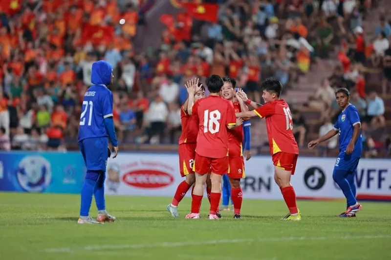 Việt Nam thắng 7-0 ngày ra quân vòng loại Asian Cup nữ